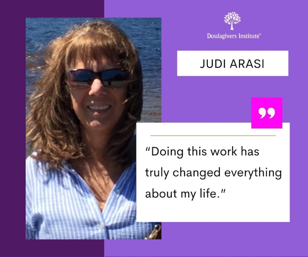 Judi Arasi personal loss to purpose end-of-life doula